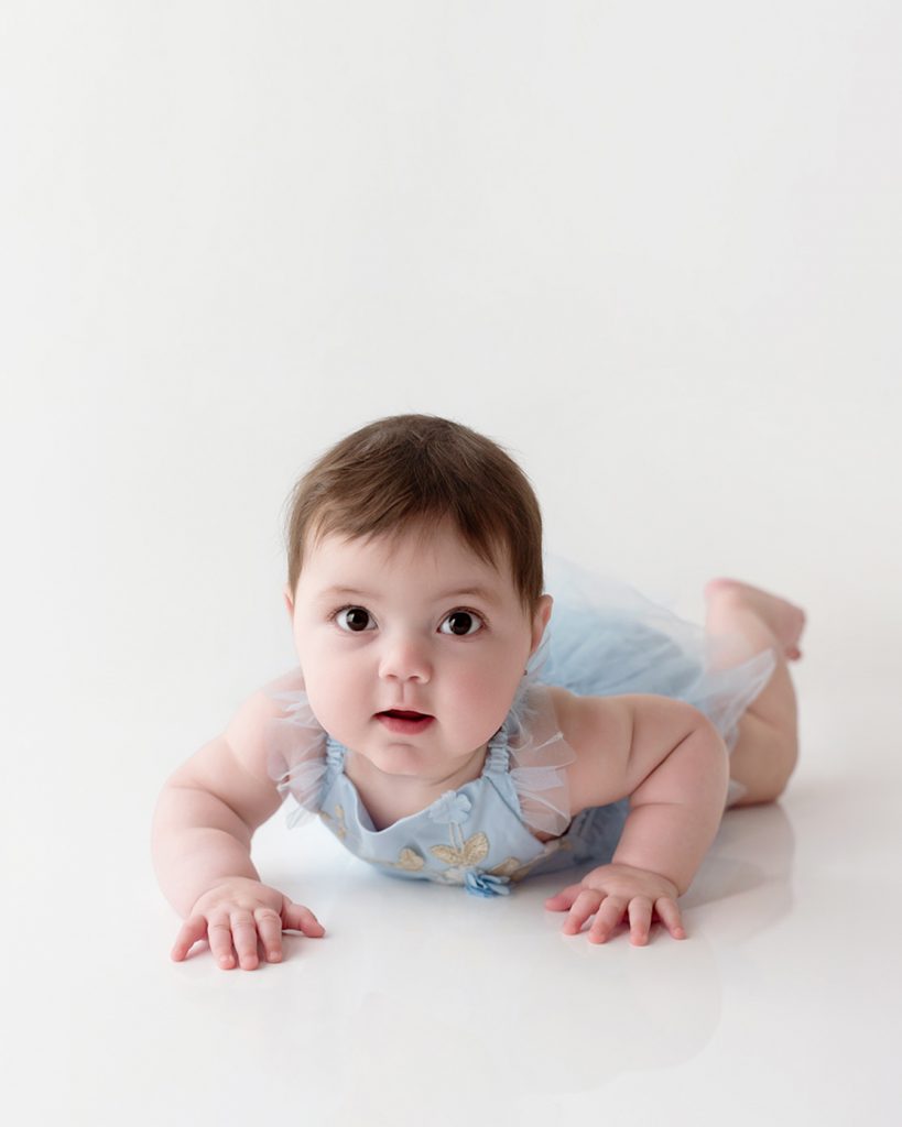 9 month old baby portrait is a timeless Christmas gift idea for Melbourne families this year