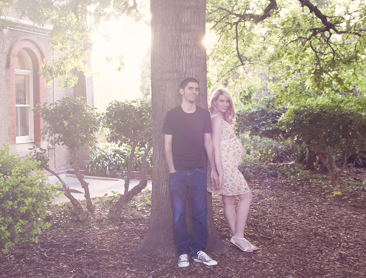 Maternity photos at Abbotsford Convent, Collingwood