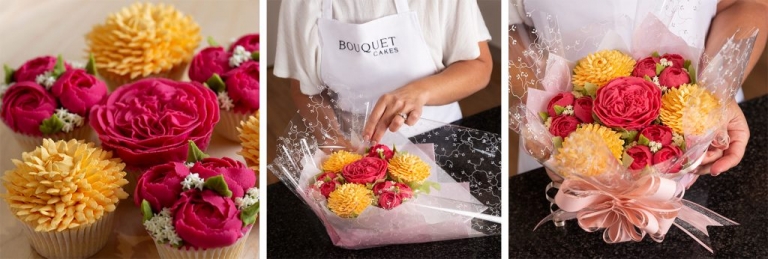 Bouquet Cakes - flower you can eat