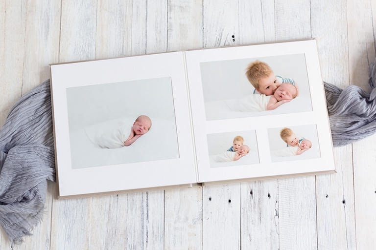 Newborn Photo Album from Newborn photoshoot