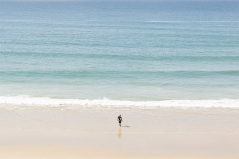 Surfer at Noosa Heads in the Sunshine Coast